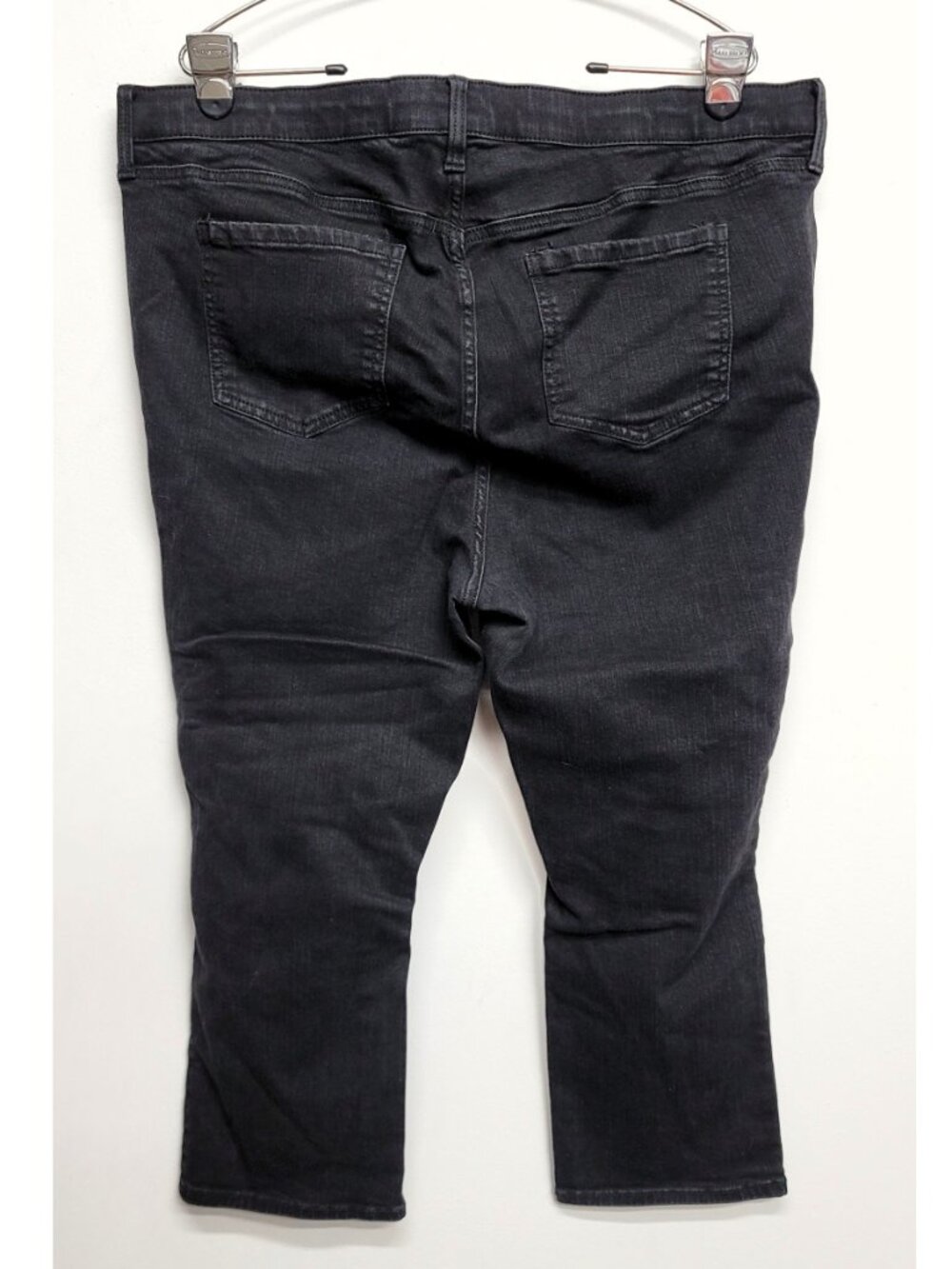 Torrid Black Distressed Crop Sky High Skinny Premium Stretch High-Rise Jean 18 - Picture 5 of 11